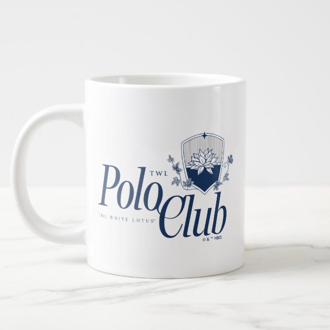 Der White Lotus Polo Club Jumbo-Tasse (Links)