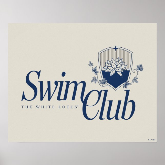 Der White Lotus Swim Club Poster (Vorne)