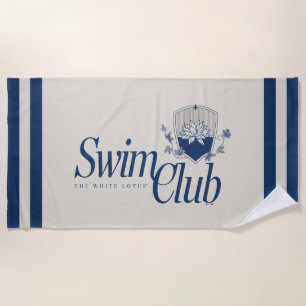 Der White Lotus Swim Club Strandtuch