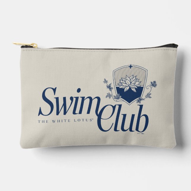 Der White Lotus Swim Club Zubehörtasche (Vorderseite)