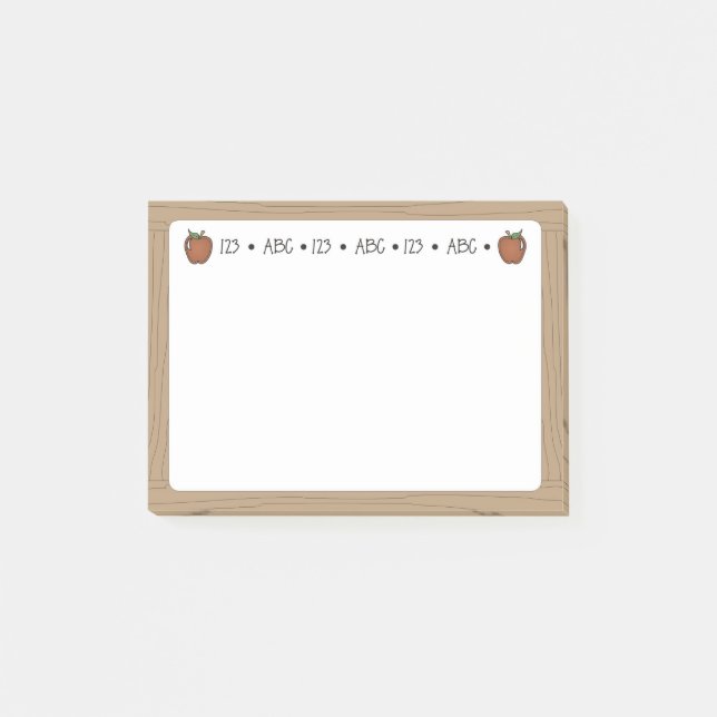 Der Whiteboard des Lehrers klebrige Post-it Klebezettel (Vorderseite)