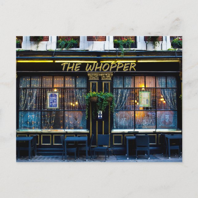 Der Whopper Pub Feiertagspostkarte (Vorderseite)