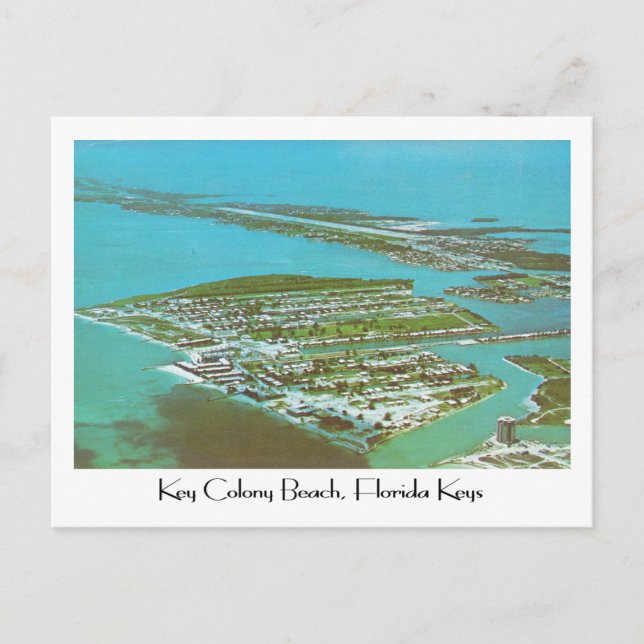 Der wichtigste Strand von Colony, Florida, in den  Postkarte (Vorderseite)