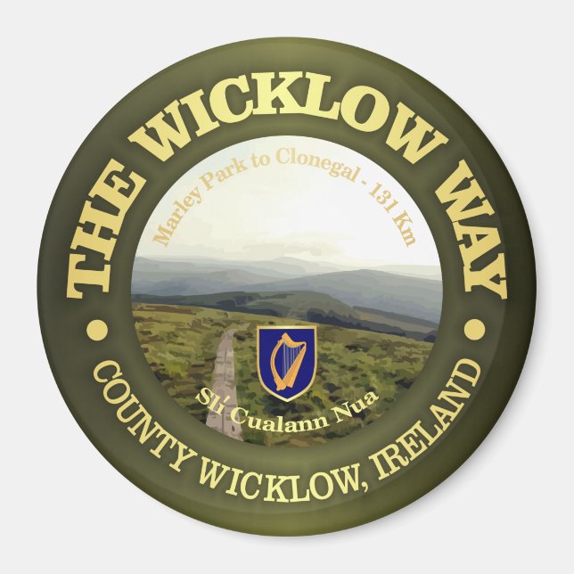Der Wicklow-Weg Magnet (Vorne)