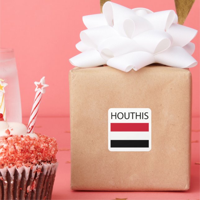 Der Widerstand: Das Huthis Quadratischer Aufkleber (Party)