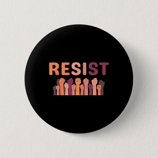 Der Widerstand gegen Trump ist Teil der Faust-Wide Button (Vorderseite)
