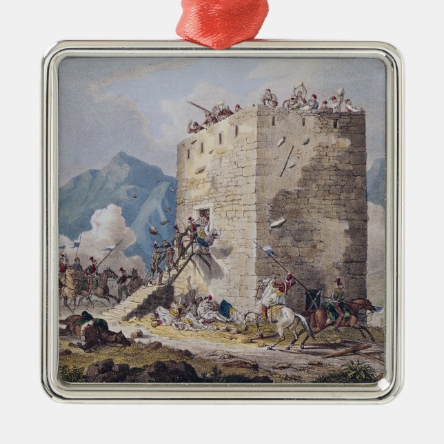 Der Widerstand von vierzig griechischen Rebellen Ornament Aus Metall (Vorne)