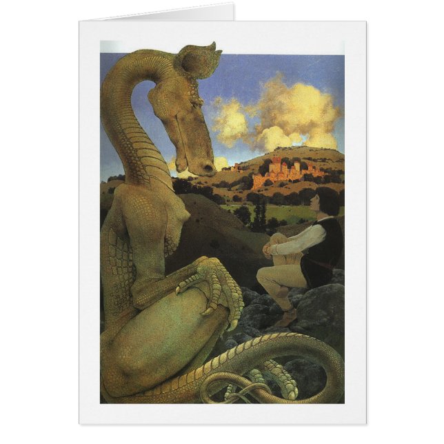 Der widerwillige Drache, Maxfield Parrish (Vorne)