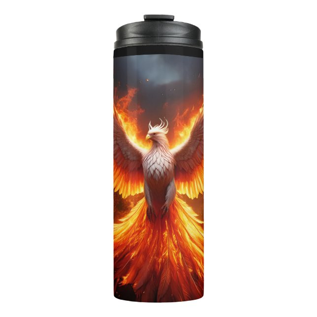 Der wiedergeborene Phönix Thermosbecher (Vorderseite)