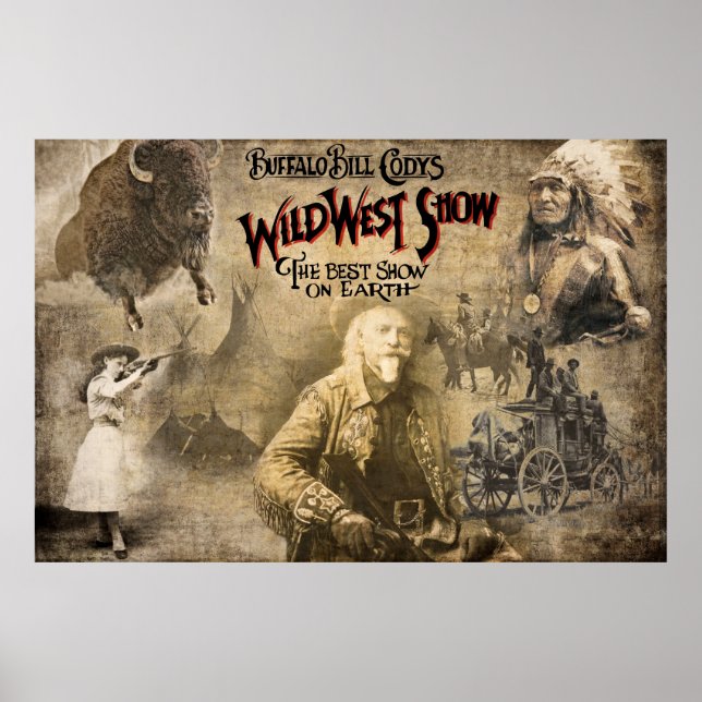 Der WILD WEST BUFFALO BILL CODY Poster (Vorne)