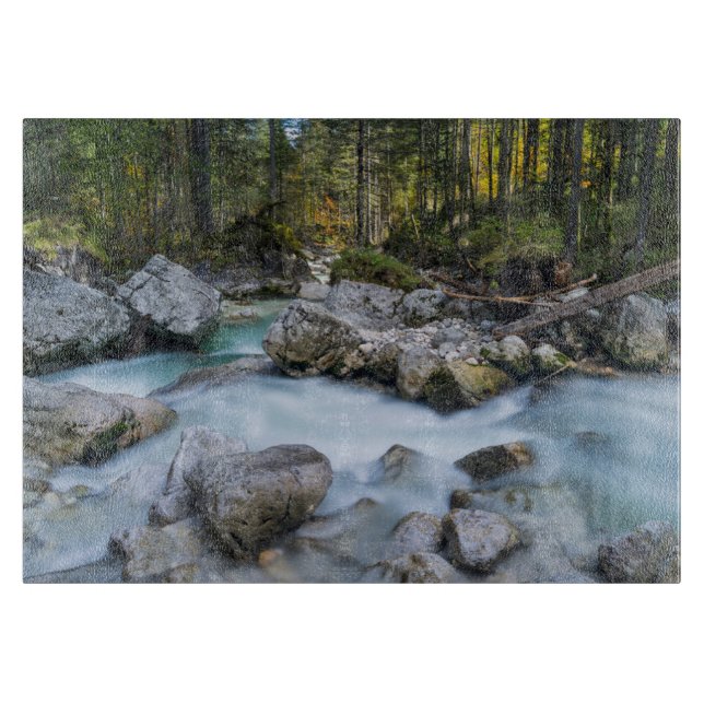 Der Wildbach Ramsauer Ache Schneidebrett (Vorderseite)