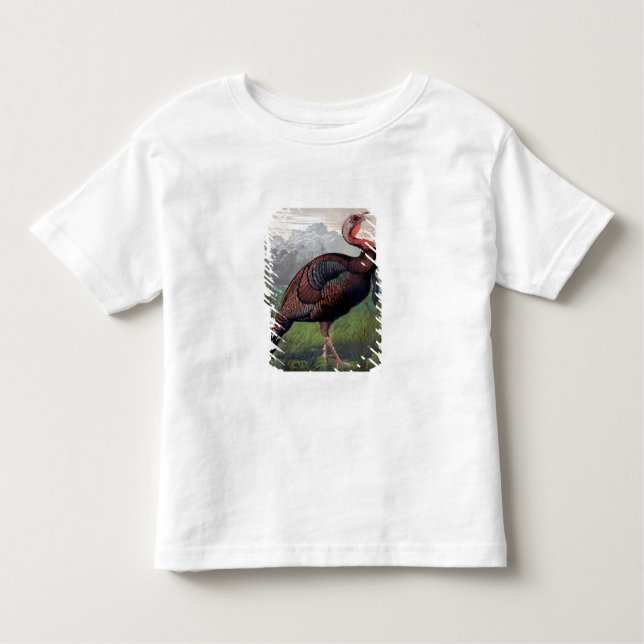 Der wilde die Amerikaner-Türkei-Hahn, Illustration Kleinkind T-shirt (Vorderseite)