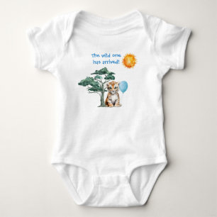 Der wilde Kleine ist da! (Baby Boy Tiger) Baby Strampler