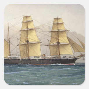 Der Wilde Schwan, 1906 Quadratischer Aufkleber