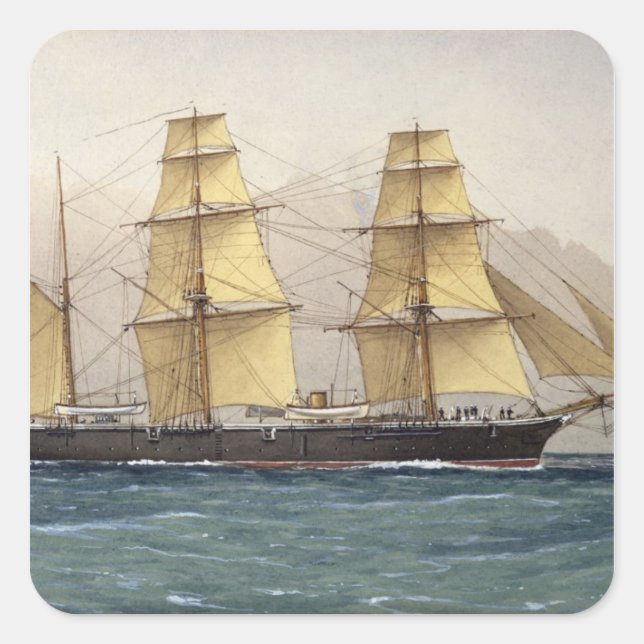 Der Wilde Schwan, 1906 Quadratischer Aufkleber (Vorderseite)