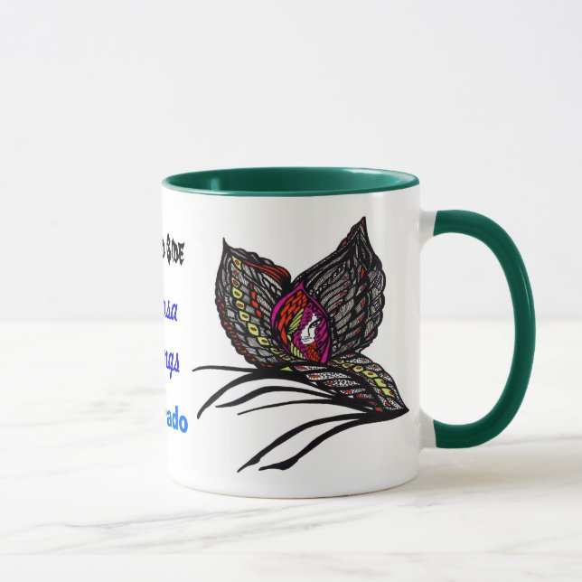 Der wilde Seitenschmetterling Tasse (Rechts)