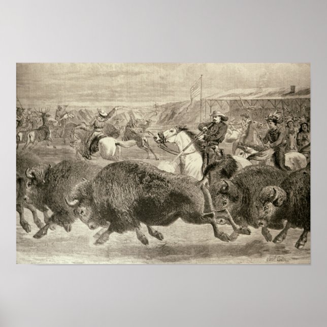 Der "Wilde Westen" im Großamerikanischen Poster (Vorne)