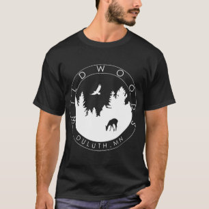 Der Wildwoods der Männer Logo T (dunkle Farben) T-Shirt