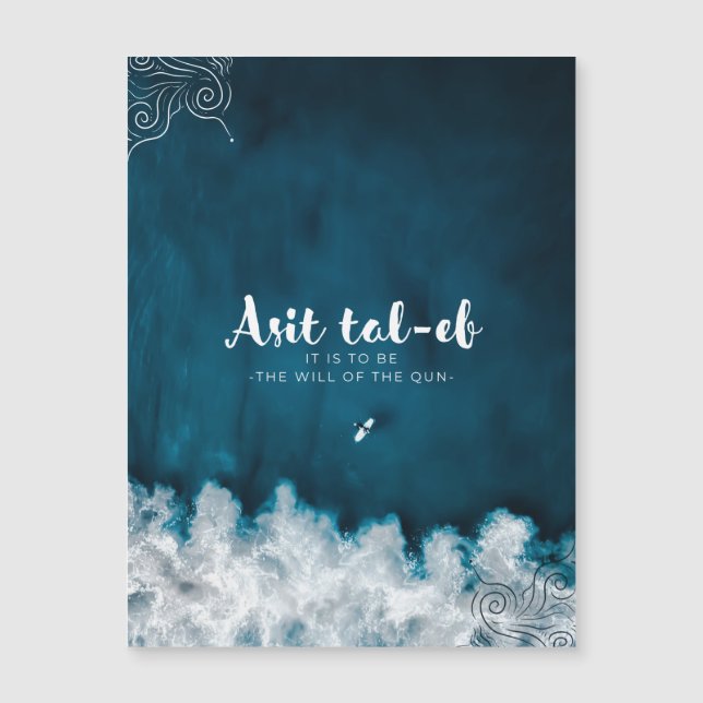 Der Wille der Qun-Magnetkarte Magnetkarte (Vorderseite)