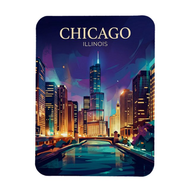 Der Willis Tower USA Magnet (Vertikal)