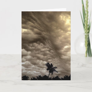 "Der Wind des Wandels" Sturmwolken und Palmen Karte