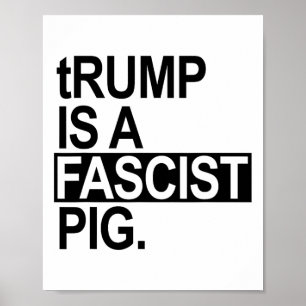 Der Windel-König Trump ist ein faschistisches Schw Poster