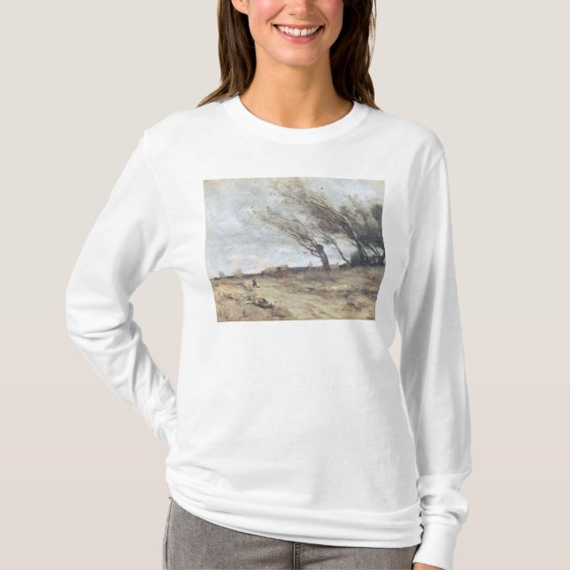 Der Windstoß, c.1865-70 T-Shirt (Vorderseite)