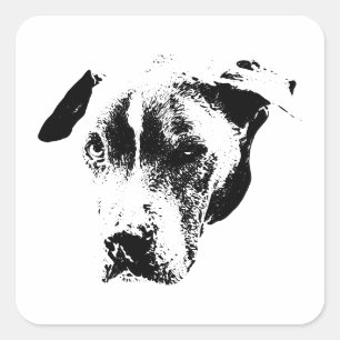 Der Wink, der gewinnt Quadratischer Aufkleber