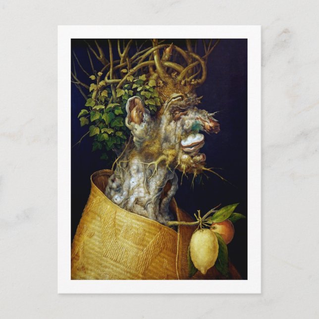 Der Winter, Arcimboldo Postkarte (Vorderseite)