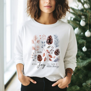 Der Winter botanisch genießen die Kleinigkeit Sweatshirt