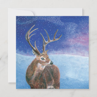 Der Winter des Roten Hirsches (Cervus elaphus) Karte