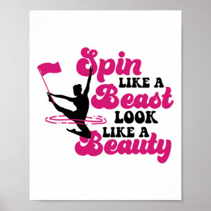 Der Winter-Farbwächter dreht sich wie ein Tier und Poster