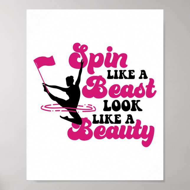 Der Winter-Farbwächter dreht sich wie ein Tier und Poster (Vorne)