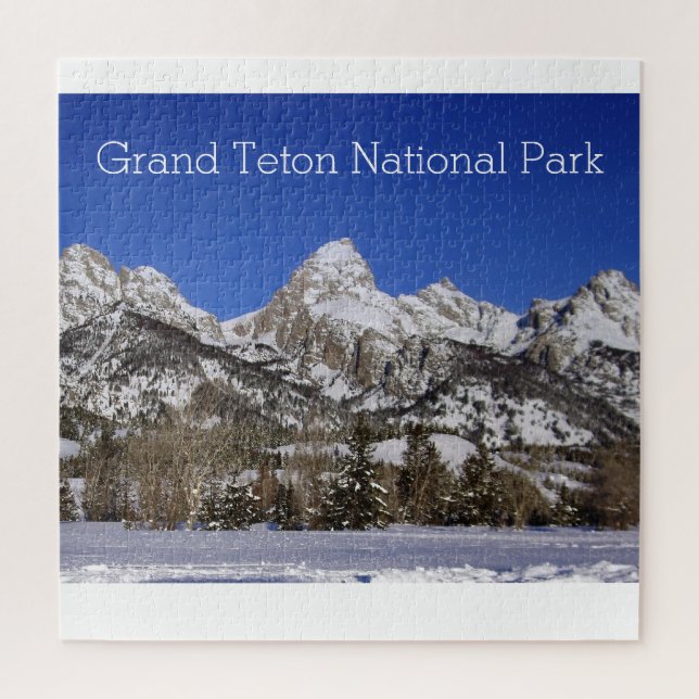 Der Winter im Grand Teton Landschaftlich Puzzle (Vertikal)
