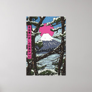 Der Winter ist kalt, aber das Herz ist warm Leinwanddruck