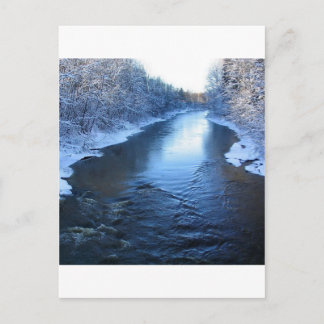 Der Winter ist von Wasserschnee bedeckt Postkarte