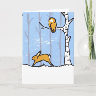 Der Winter kommt Feiertagskarte