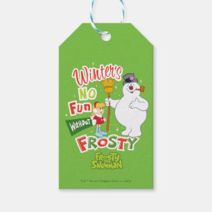 Der Winter macht keinen Spaß ohne Frost den Schne Geschenkanhänger