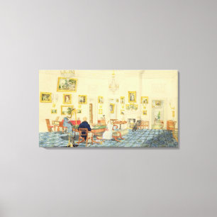 Der Winter-Raum im Haus des Künstlers in Patna, Leinwanddruck