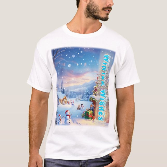 Der Winter wünscht sich in einem Wunderland: Gemüt T-Shirt (Vorderseite)