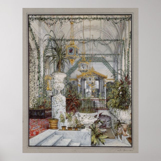 Der Wintergarten von Kaiserin Alexandra Fyodorovna Poster (Vorne)