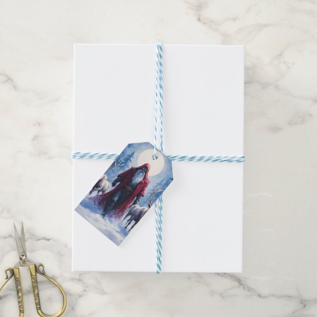Der Winterkönig kommt.  Geschenkanhänger (Mit Garn)