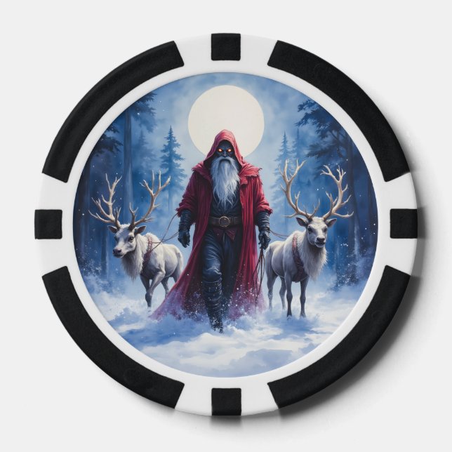 Der Winterkönig kommt.  Pokerchips (Vorderseite)