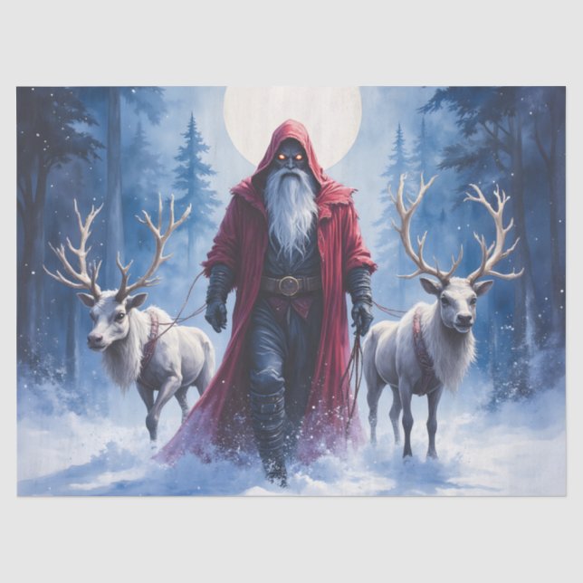 Der Winterkönig kommt.  Seidenpapier (Vorderseite)