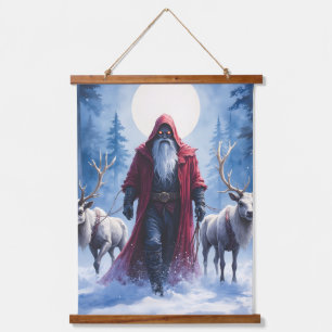 Der Winterkönig kommt.  Wandteppich Mit Holzrahmen