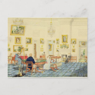 Der Wintersaal im Künstlerhaus in Patna, in Postkarte