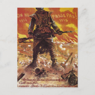 Der wird nicht bestehen! (1918)_Propaganda-Poster Postkarte