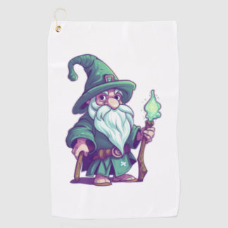 Der Wise Wizard Gnome Golfhandtuch