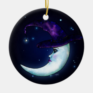 Der Witching Mond Keramik Ornament