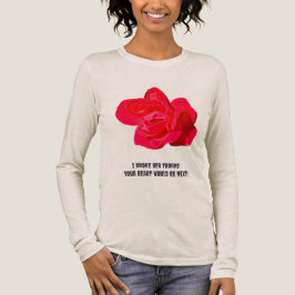 Der witzige Panzer-Rose-Langarm-Shirt Tri-Blend Shirt